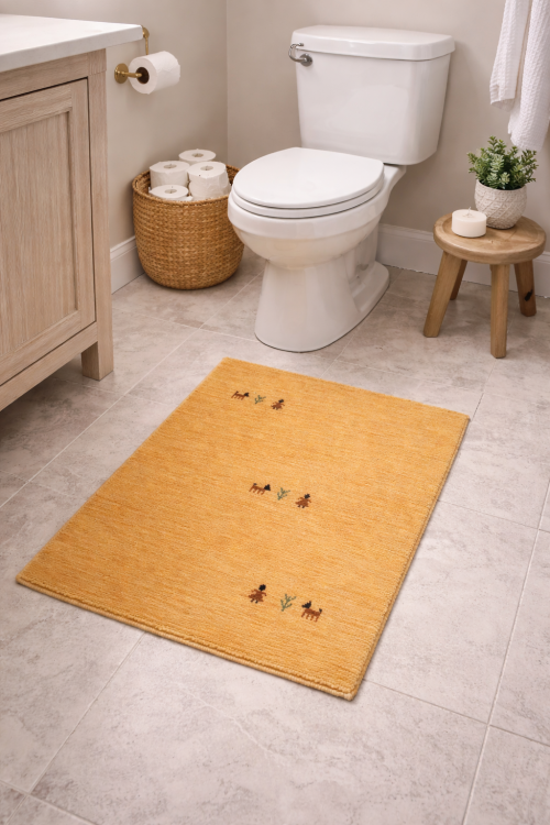 Golden Peach Tribal 2X3 Gabbeh Modern  Rug