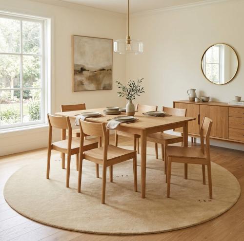 Beige Tribal 8X8 Gabbeh Modern Round Rug