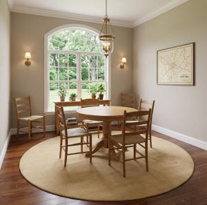 Beige Tribal 6X6 Gabbeh Modern Round Rug