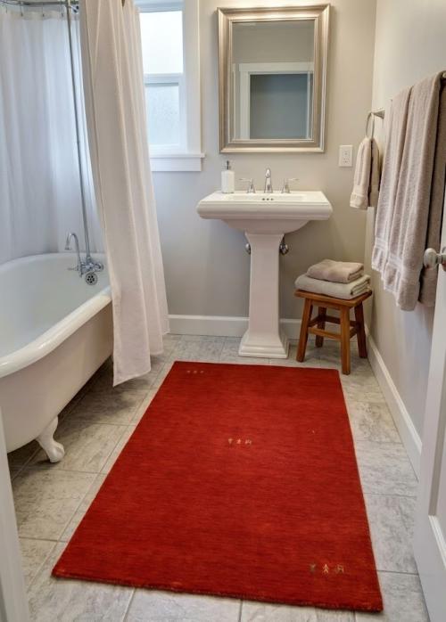 Orange-red Tribal 3X5 Gabbeh Modern Rug