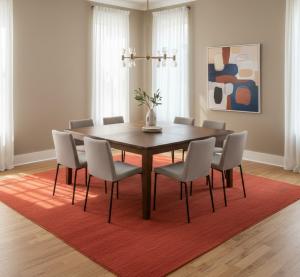 Orange-red Tribal 8X8 Gabbeh Modern Square Rug