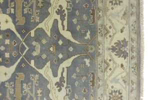 Gray Floral 6X9 Oushak Oriental Rug