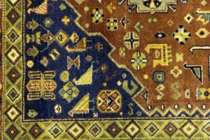 Rust Tribal 4X6 Indo-Yalameh Oriental Rug