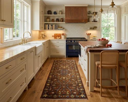 Rust Floral 2'8X6'5 Chobi Serapi Oriental Rug