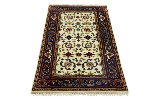 Cream Floral 3X5 Indo-Mahal Oriental Rug