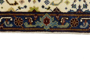 Cream Floral 2'6X12'2 Indo-Mahal Oriental Runner Rug
