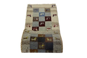 Multicolored Tribal 1'4X4 Indo-Gabbeh Oriental Rug