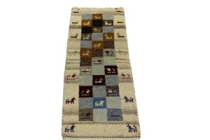 Multicolored Tribal 1'4X4 Indo-Gabbeh Oriental Rug