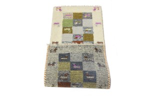 Multicolored Tribal 1'4X4 Indo-Gabbeh Oriental Rug