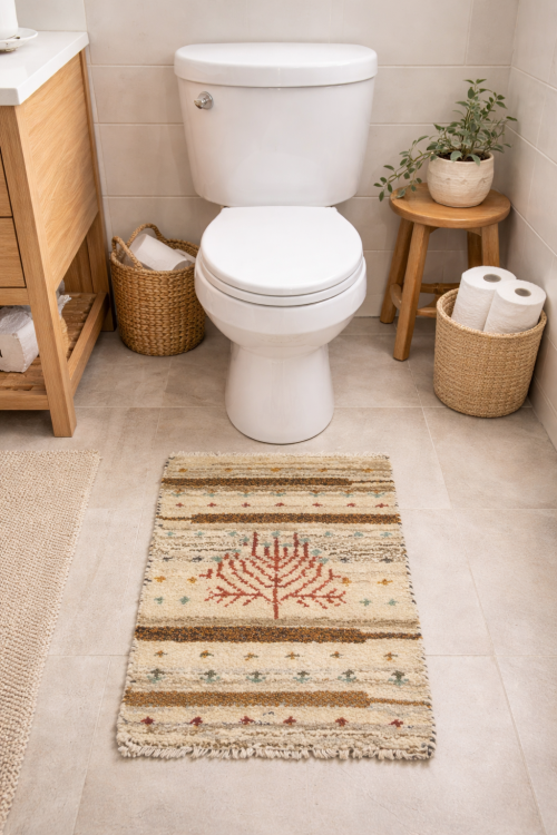 Multicolored Tribal 1'4X2'7 Indo-Gabbeh Oriental Rug