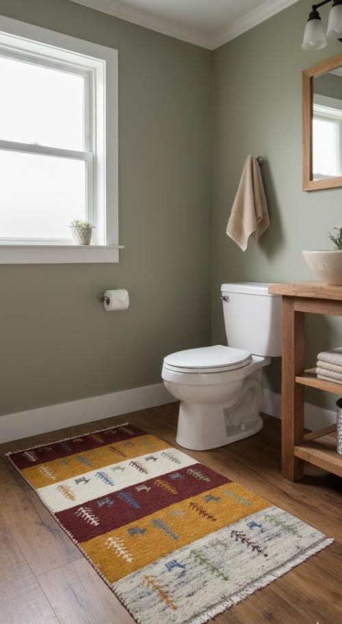 2'0 x 3'10 Hand Knotted Indo-Gabbeh Wool Oriental Rug