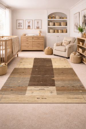 5'7 x 7'11 Hand Knotted Indo-Gabbeh Oriental Wool Rug