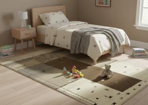 Multicolored Tribal 5'6X7'8 Indo-Gabbeh Oriental Rug