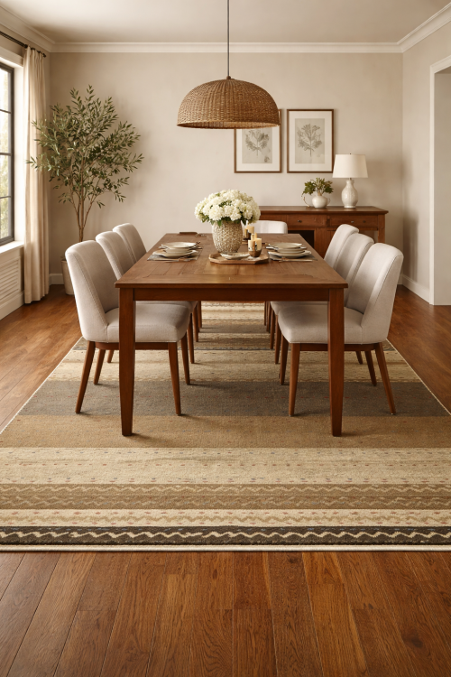 Multicolored Stripes Tribal 6X8 Indo-Gabbeh Oriental Rug