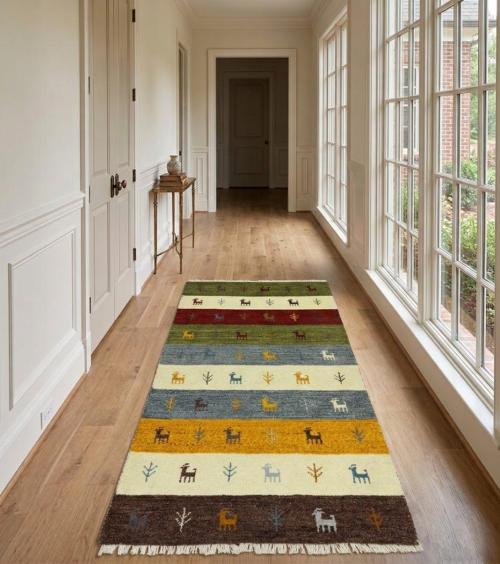 3'0 x 5'3 Hand Knotted Indo-Gabbeh Tribal Oriental Rug