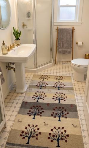 2'11 X 5'4 Multicolored Hand Knotted Indo-Gabbeh Wool Rug