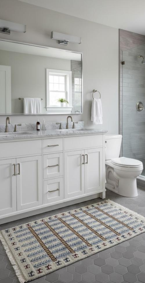 Cream Pictorial Tribal 3X5 Indo-Gabbeh Oriental  Rug