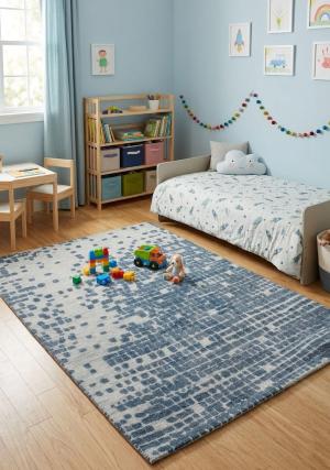 Multicolored Abstract 6'x8' Modern Oriental Rug