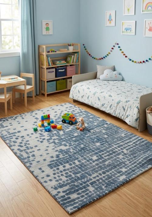 Multicolored Abstract 6'x8' Modern Oriental Rug