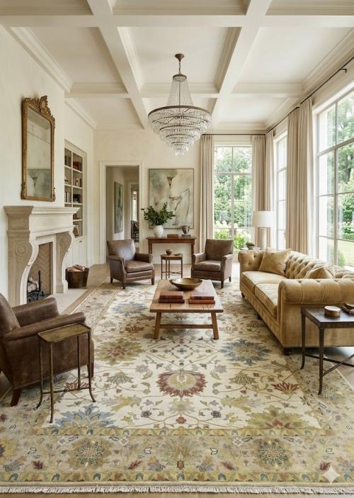 10'0 X 13'11 Hand Knotted Cream Floral Chobi Peshawar Wool Rug