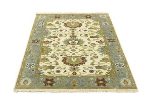 Cream Floral Osh Chobi 4X6 Peshawar Oriental Rug