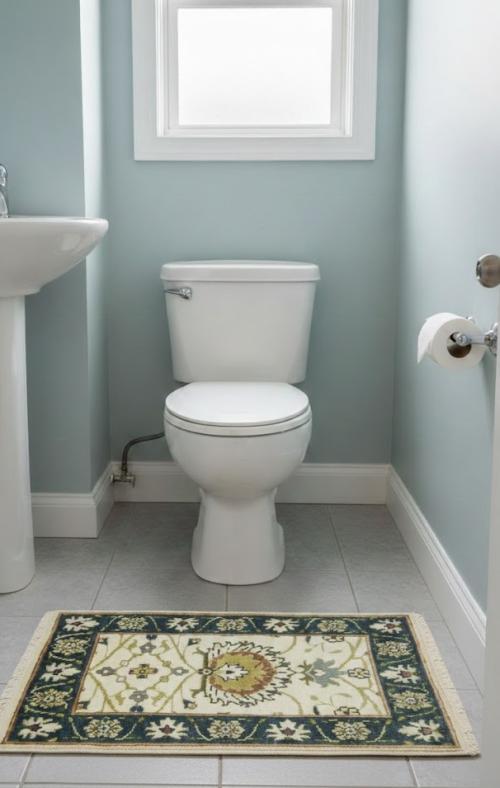 2'0 X 3'1 Hand Knotted Cream & Teal Chobi Peshawar Wool Rug