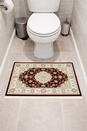 Red Floral 2X3 Indo-Nain Oriental Rug