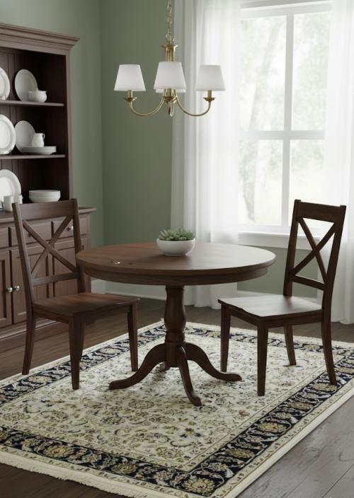 4'1 x 5'11 Indo-Nain Floral Hand Knotted Wool Oriental  Rug