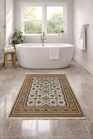 3'0 x 5'1 Hand Knotted Indo-Bidjar Floral Oriental Wool Rug