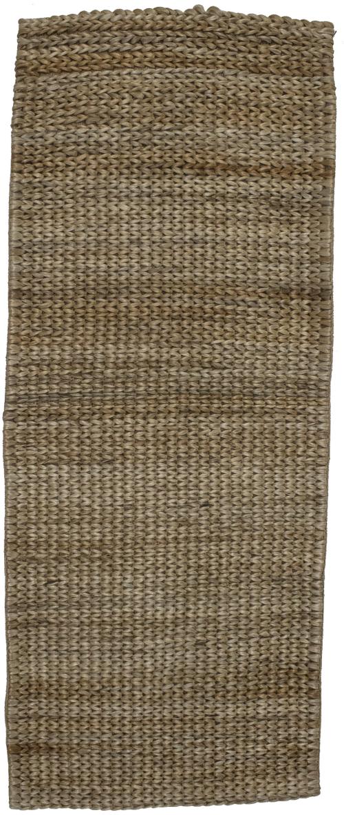 2'1 x 5'3 Natural Brown Zero Count Braided Modern Rug
