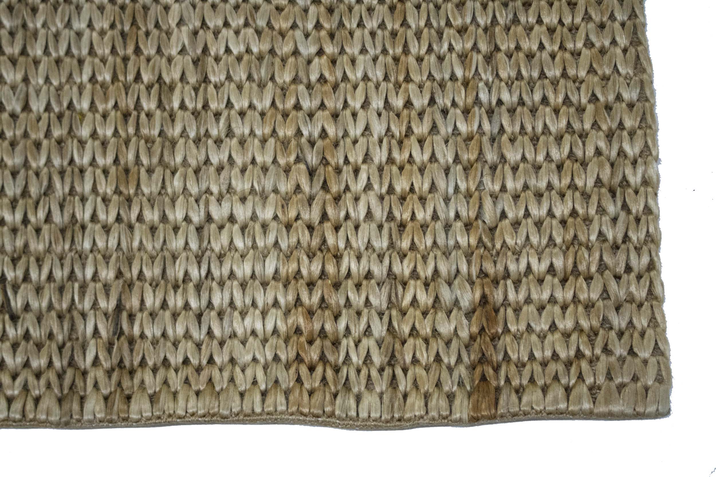 2'1 x 5'3 Natural Brown Zero Count Braided Modern Rug - Image 8