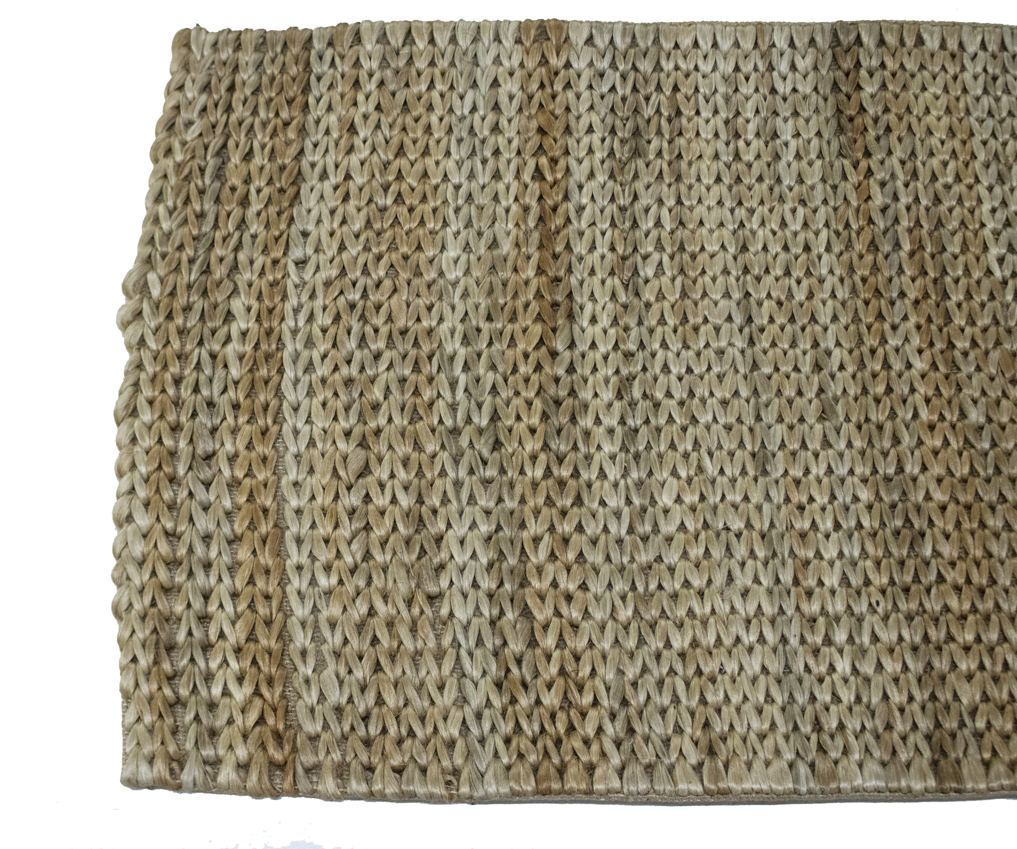 2'1 x 5'3 Natural Brown Zero Count Braided Modern Rug - Image 9