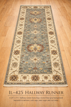 2'6 X 7'11 Hand Knotted Chobi Peshawar Floral Wool Runner Rug