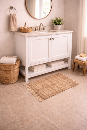 2'0 x 3'0 Beige Flat-Weave Jute Sumak Modern Rug