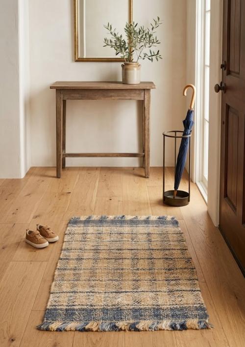 2'0 x 3'0 Beige Flat-Weave Natural Jute Sumak Modern Rug