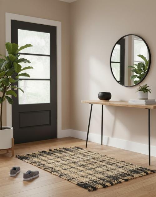 2'0 x 3'0 Hand Woven Flat-Weave Jute Sumak Modern Rug