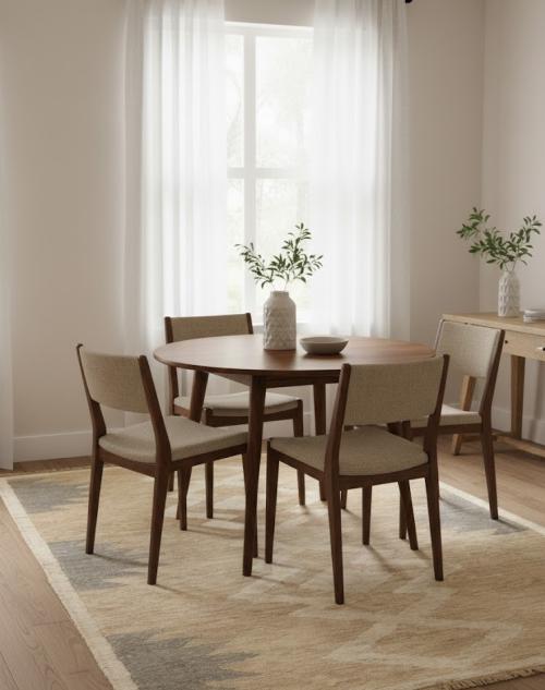 Cream Braided Style Jute Sumak 5X7 Modern  Rug