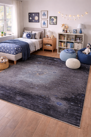 8'0 X 10'1 hand Knotted Multicolored Charcoal Modern Wool Rug