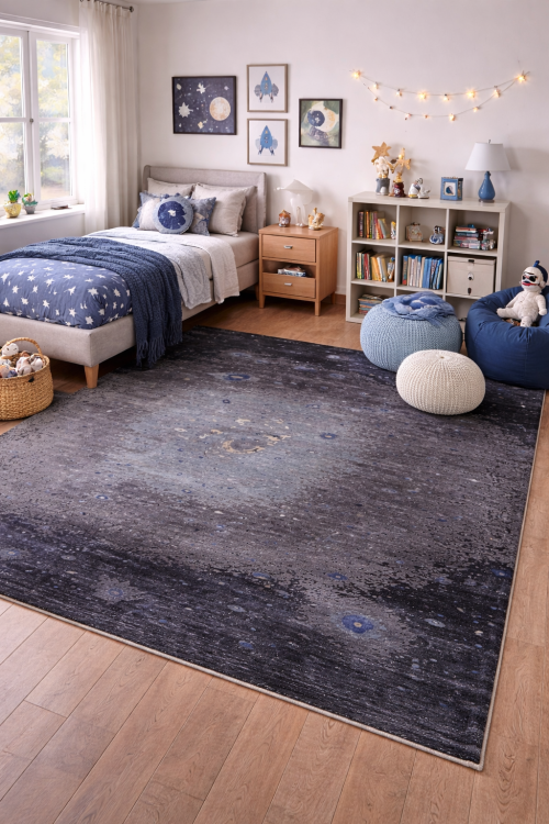 8'0 X 10'1 hand Knotted Multicolored Charcoal Modern Wool Rug