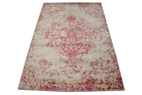 Distressed Red Bluff Floral 4X6 Hand-Loomed Modern Rug