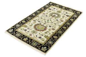 Cream Floral Osh Chobi 3X5 Peshawar Oriental Rug