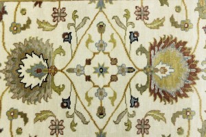 Cream Floral Osh Chobi 3X5 Peshawar Oriental Rug