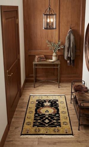 2'0 x 3'0 Hand Knotted Floral Oushak Chobi Oriental Wool Rug