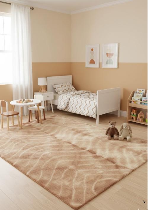 5'0 x 8'0 Contemporary Hand-Tufted Wool Rug