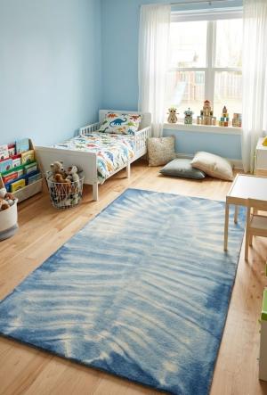 5'0 X 8'0 Hand-Tufted Tie-Dye Modern Wool Rug