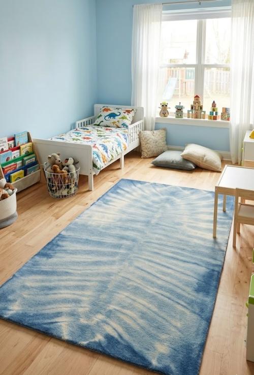 5'0 X 8'0 Hand-Tufted Tie-Dye Modern Wool Rug