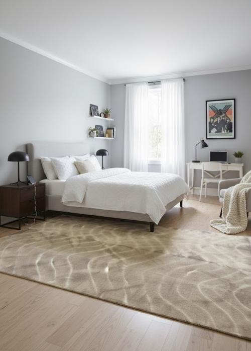 5'0 X 8'0 Hand-Tufted Tie-Dye Modern Wool Rug