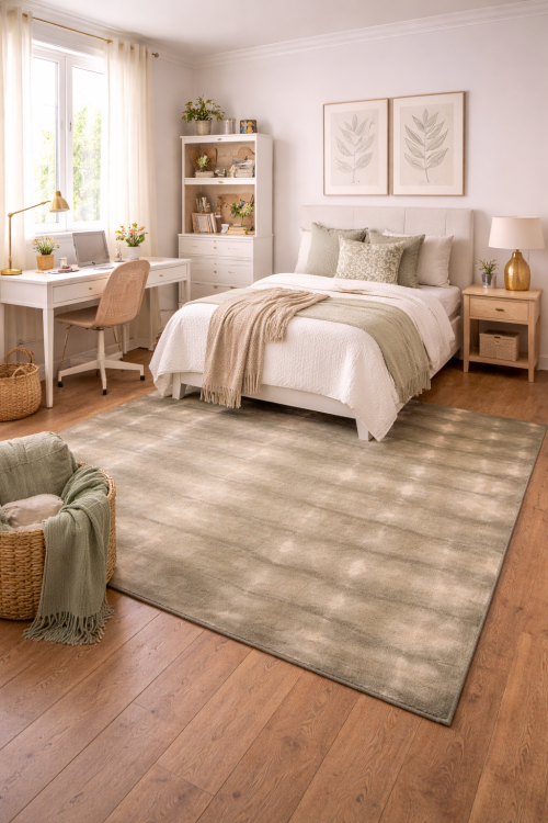 5'0 X 8'0 Tie-Dye Hand-Tufted Wool Modern Rug