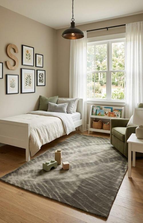 5'0 X 8'0 Hand-Tufted Tie-Dye Dark Brown Modern Wool Rug