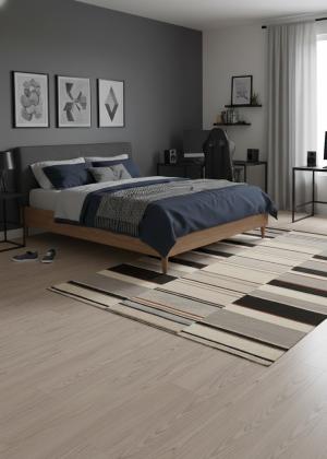 5'0 X 8'0 Hand-Tufted Multicolored Contemporary Wool Rug